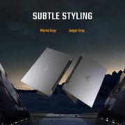 Asus TUF F16 Gaming (2025) Laptop - 2nd Series / Intel Core 5-210H / 16inch FHD+ / 512GB SSD / 16GB RAM / 6GB NVIDIA GeForce RTX 3050 Graphics / Windows 11 Home / English & Arabic Keyboard / Meccha Gray / Middle East Version - [FX607VJ-RL012W]