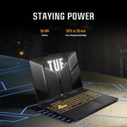 Asus TUF F16 Gaming (2025) Laptop - 2nd Series / Intel Core 5-210H / 16inch FHD+ / 512GB SSD / 16GB RAM / 6GB NVIDIA GeForce RTX 3050 Graphics / Windows 11 Home / English & Arabic Keyboard / Meccha Gray / Middle East Version - [FX607VJ-RL012W]