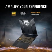 Asus TUF F16 Gaming (2025) Laptop - 2nd Series / Intel Core 5-210H / 16inch FHD+ / 512GB SSD / 16GB RAM / 6GB NVIDIA GeForce RTX 3050 Graphics / Windows 11 Home / English & Arabic Keyboard / Meccha Gray / Middle East Version - [FX607VJ-RL012W]