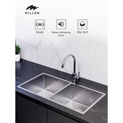 Millen Undermount Double Bowl Sink 1pc - MSDB764522SS