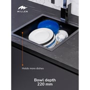 Millen Undermount Single Bowl Sink 1pc - MS454522GM