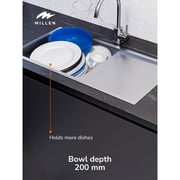 Millen Undermount Single Bowl Sink 1pc - MSD854420SS