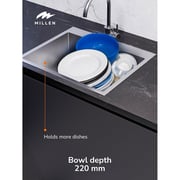 Millen Topmount Single Bowl Sink 1pc - MTMS6050SS