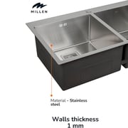 Millen Topmount Single Bowl Sink 1pc - MTPSDB865022SS