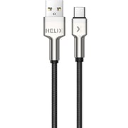 Helix USB-C Cable 1.2m Silver - Heli Cord-UC