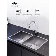 Millen Undermount Double Bowl Sink 1pc - MSDB12764525SS