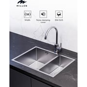 Millen Undermount Double Bowl Sink 1pc - MSDB584420SS