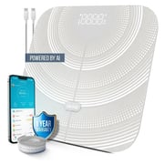 CardoO Tempered Glass Digital Scale, 180kg, White - CEGBFS02W
