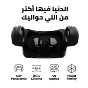 CardoO VR Box Pro Wired VR Glasses with Built-in Headset, Black - CEGVRL05B