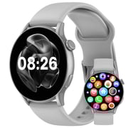Cardoo X Orbit Smart Watch for Unisex, Amoled Display, 1.6 Inch, 300 mAh - Silver - CGLWXO03S