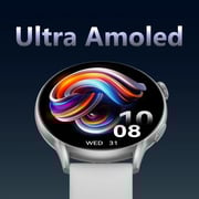 Cardoo X Orbit Smart Watch for Unisex, Amoled Display, 1.6 Inch, 300 mAh - Silver - CGLWXO03S