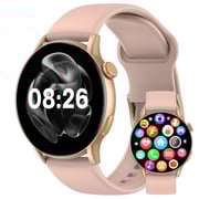 Cardoo X Orbit Smart Watch for Unisex, Amoled Display, 1.6 Inch, 300 mAh - Gold