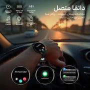Cardoo X Orbit Smart Watch for Unisex, Amoled Display, 1.6 Inch, 300 mAh - Gold