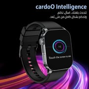 Cardoo X Apex Smart Watch for Unisex 2.01 Inch, Amoled Display, 300 mAh - Black