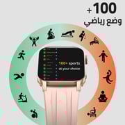 Cardoo X Apex Smart Watch for Unisex 2.01 Inch, Amoled Display, 300 mAh - Gold - CGLWXA04G