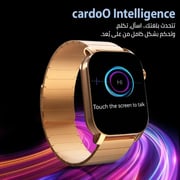Cardoo X Apex Smart Watch for Unisex 2.01 Inch, Amoled Display, 300 mAh - Gold - CGLWXA04G
