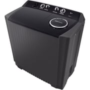 LG 10kg Twin Tub Washing Machine, Roller Jet, Black