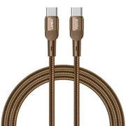 Lanex USB C to C Braided Cable 100cm Desert gold - LS51CC