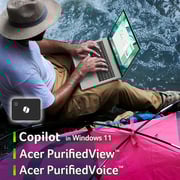 Acer Aspire Vero 16 (2023) Laptop - 1st Series / Intel Core Ultra 7-155U / 16inch WQXGA / 512GB SSD / 16GB RAM / Shared Intel Graphics / Windows 11 Home / English Keyboard / Grey / International Version - [AV16-51P-7063]
