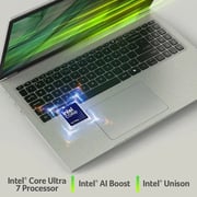 Acer Aspire Vero 16 (2023) Laptop - 1st Series / Intel Core Ultra 7-155U / 16inch WQXGA / 512GB SSD / 16GB RAM / Shared Intel Graphics / Windows 11 Home / English Keyboard / Grey / International Version - [AV16-51P-7063]