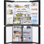 Hitachi French Door Bottom Freezer 569L Glass Mauve Grey - RWB720VUK04GBK