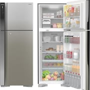 Hitachi Top Mount Refrigerator 450L Platinum Silver - REFRV655PUK0K4PSV