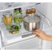 Hitachi Bottem Freezer 330L Glass Black - RBG410PUK6X4GBK