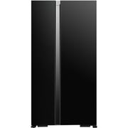 Hitachi Side By Side Refrigerator 595L Glass Black - RS700PUK04GBK