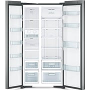 Hitachi Side By Side Refrigerator 595L Glass Black - RS700PUK04GBK