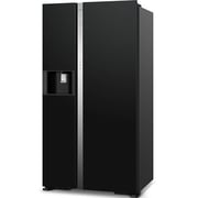 Hitachi Side By Side Refrigerator 573L Glass Black - RSX700GPUK04GBK