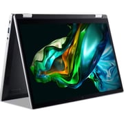 Acer Aspire 3 Spin 14 2-in-1 Convertible (2023) Laptop - Intel Core i3-N305 / 14inch / 256GB SSD / 8GB RAM / Shared Intel UHD Graphics / Windows 11 Home / English Keyboard / Pure Silver / International Version - [A3SP14-31PT-38YA]