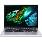 Acer Aspire 3 Spin 14 2-in-1 Convertible (2023) Laptop - Intel Core i3-N305 / 14inch / 256GB SSD / 8GB RAM / Shared Intel UHD Graphics / Windows 11 Home / English Keyboard / Pure Silver / International Version - [A3SP14-31PT-38YA]