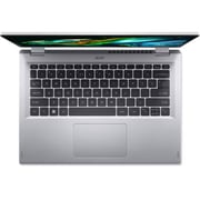 Acer Aspire 3 Spin 14 2-in-1 Convertible (2023) Laptop - Intel Core i3-N305 / 14inch / 256GB SSD / 8GB RAM / Shared Intel UHD Graphics / Windows 11 Home / English Keyboard / Pure Silver / International Version - [A3SP14-31PT-38YA]
