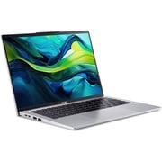 Acer Swift Go (2023) Laptop - 1st Series / Intel Core Ultra 5-125H / 14inch FHD / 512GB SSD / 8GB RAM / Shared Intel Arc Graphics / Windows 11 Home / English Keyboard / Pure Silver / International Version - [SFG14-72T-58SH]
