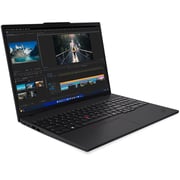 Lenovo ThinkPad T16 Gen 3 (2023) Laptop - 1st Series / Intel Core Ultra 7-155U / 16inch WUXGA / 512GB SSD / 16GB RAM / Shared Intel Graphics / Windows 11 Pro / English Keyboard / Black / International Version - [21MN00AHUS]