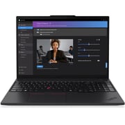 Lenovo ThinkPad T16 Gen 3 (2023) Laptop - 1st Series / Intel Core Ultra 7-155U / 16inch WUXGA / 512GB SSD / 16GB RAM / Shared Intel Graphics / Windows 11 Pro / English Keyboard / Black / International Version - [21MN00AHUS]