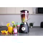 Swiss Pro Plus Countertop Blender, 1.5 Liter, 850 Watt, Black- SP-BL850WB
