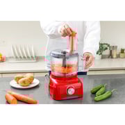 Swiss Pro+ Food Processor, 1.2 Liter, 600 Watt, Red - SP-FOOD600.8R
