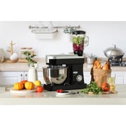 Swiss Pro+ 3 In 1 Food Processor, 6.3 Liter, 1500 Watt, Black Silver - SP-PKM1900B