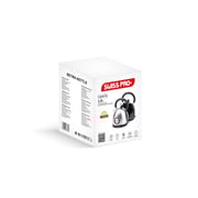Swiss Pro+ Retro Electric Kettle, 1.8 Liter, 2200 Watt, Black - SP-WK2200B