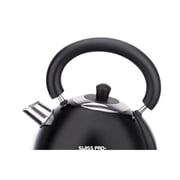 Swiss Pro+ Retro Electric Kettle, 1.8 Liter, 2200 Watt, Black - SP-WK2200B