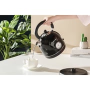 Swiss Pro+ Retro Electric Kettle, 1.8 Liter, 2200 Watt, Black - SP-WK2200B
