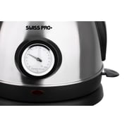 Swiss Pro+ Retro Electric Kettle, 1.8 Liter, 2200 Watt, Black - SP-WK2200B