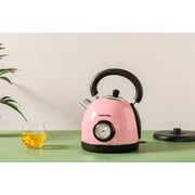Swiss Pro+ Retro Electric Kettle, 1.8 Liter, 2200 Watt, Pink - SP-WK2200BP