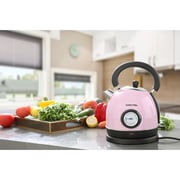 Swiss Pro+ Retro Electric Kettle, 1.8 Liter, 2200 Watt, Pink - SP-WK2200BP