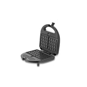 Swiss Pro+ 4 in 1 Multifunctional Sandwich Maker, 750 Watt, Black - SP-SW750.4