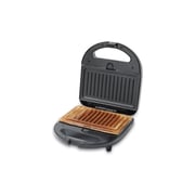 Swiss Pro+ 4 in 1 Multifunctional Sandwich Maker, 750 Watt, Black - SP-SW750.4