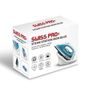 Swiss Pro+ Steam Station Iron, 1600 Watt, Blue - SP-DBST1600.B
