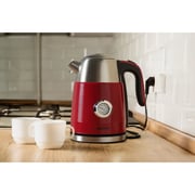 Swiss Pro+ Retro Electric Kettle, 1.7 Liter, 2250 Watt, Red - SP-WK2250.R