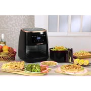 Swiss Pro+ Digital Air Fryer - Black  Gold - 6.5L - 1500W, SP-AF6.5L.BG